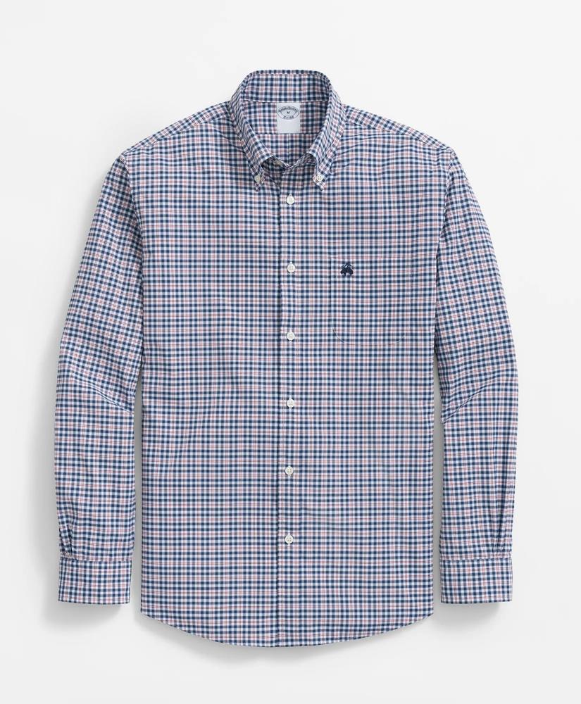 Brooks Brothers Performance Series Stretch Button-Down Collar, Checked Sport Shirt