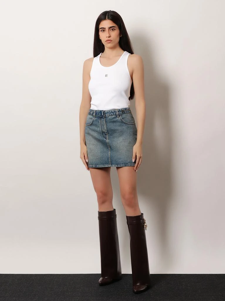 Givenchy Denim skirt with 4g chain 7