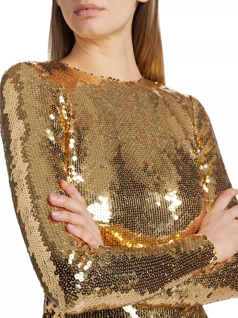 Sergio Hudson Sequined Body-Con Minidress 6