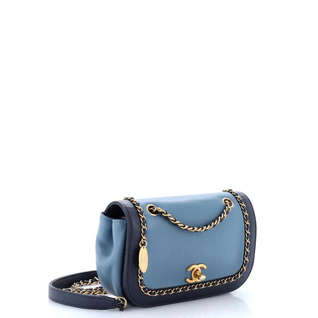 Chanel Chain Around CC Flap Bag Lambskin with Caviar Small 2