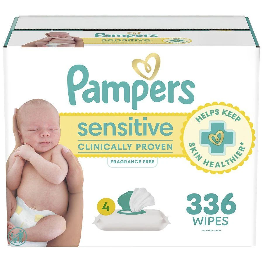 Pampers Baby Wipes, Clinically Proven, Water Based, Hypoallergenic No Scent, 366