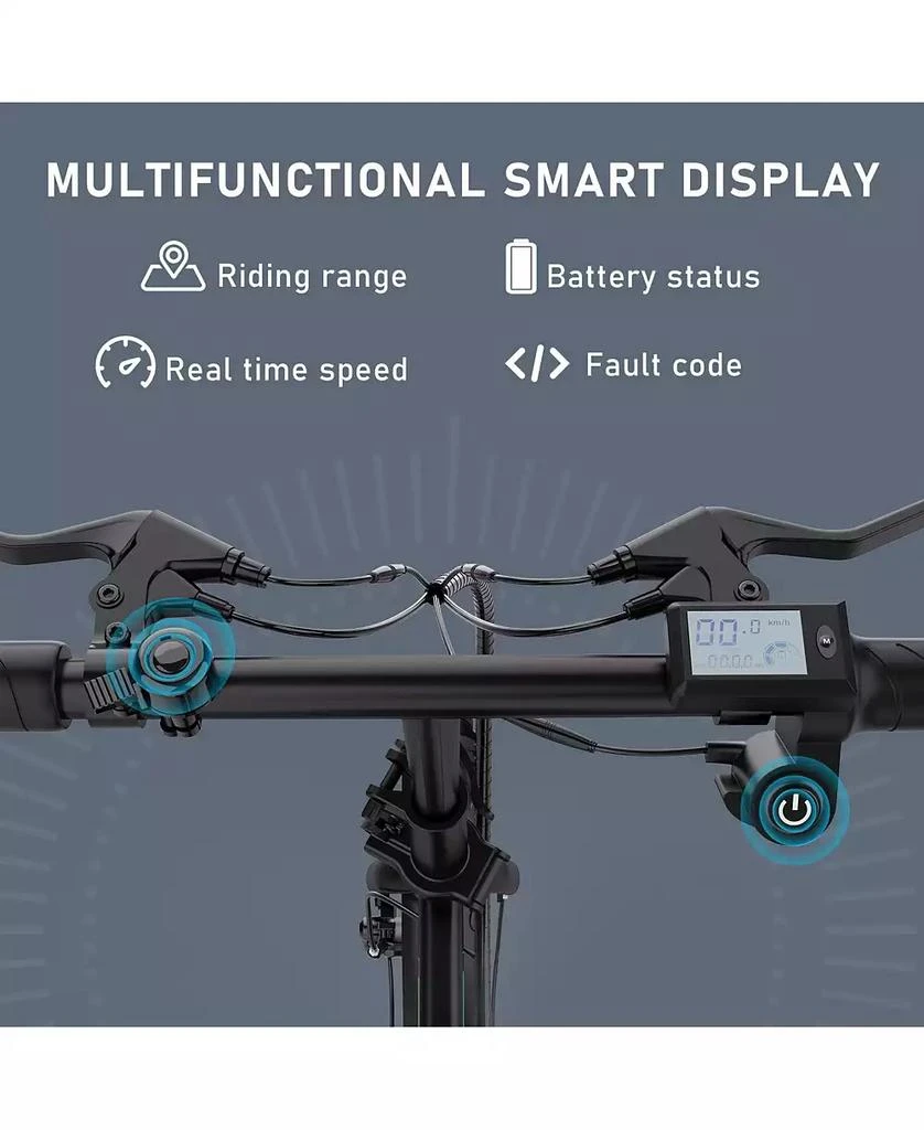 COLORWAY Electric Bike,500W/10.4Ah/36V Removable Battery E Bike, Electric Foldable Pedal Assist E-Bicycle,19.9MPH Bicycle for Teenager and Adults BK5M UL2849 4