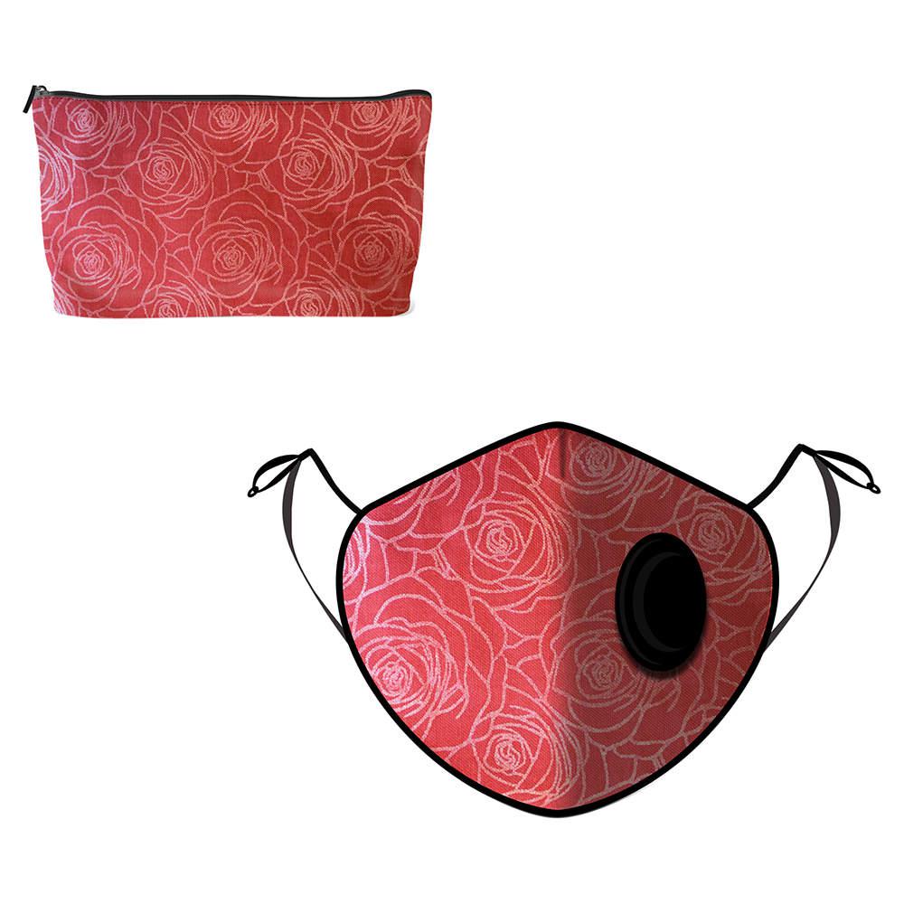 Face Mask Fine Guard By Caroline Reusable N95 Face Mask, Roses Poses - Medium (Available for UAE Customers Only)