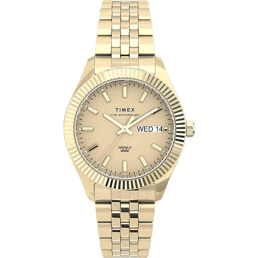 Timex Legacy Boyfriend Quartz Gold Dial Ladies Watch TW2U78500 1