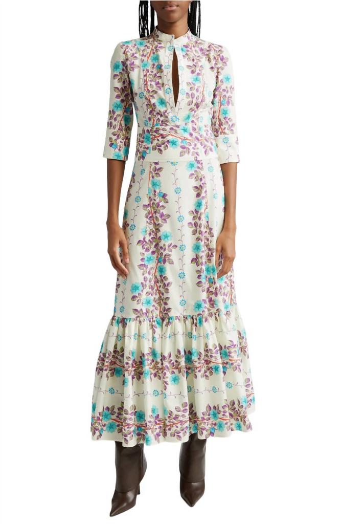 Viscose dress with iconic multicolor print – On Sale Now