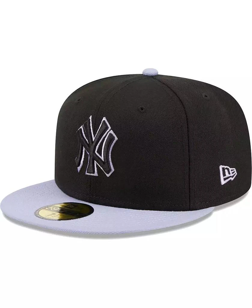 New Era Men's Black New York Yankees Side Patch 59FIFTY Fitted Hat 4