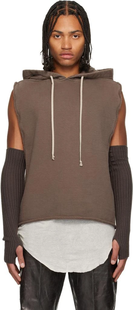 Rick Owens Gray Concordians Tunic Hoodie 1