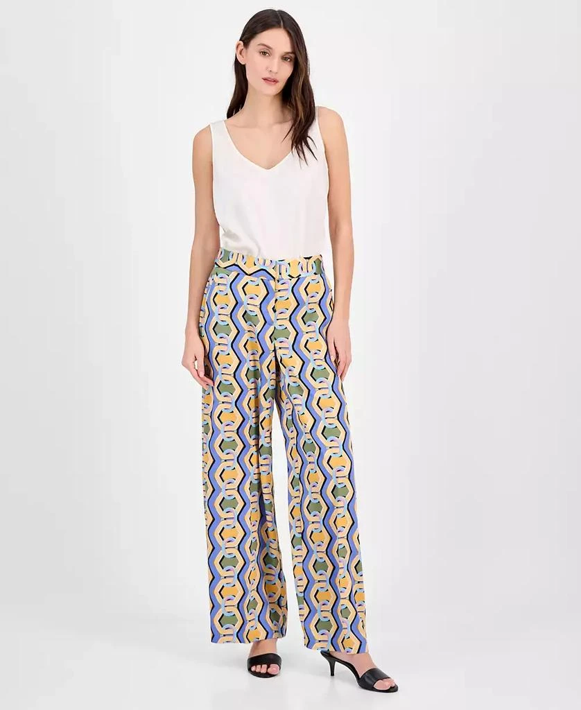 Tahari Women's Printed Wide-Leg Pants 1