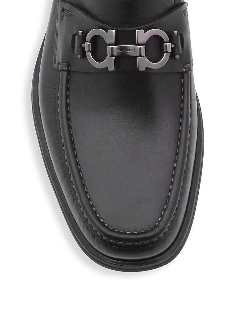Salvatore Ferragamo David Gancini Bit Leather Loafers 4
