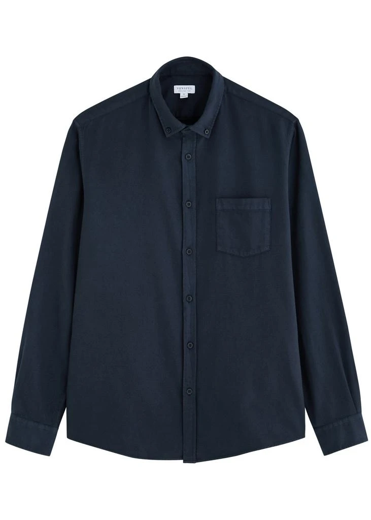 Sunspel Brushed-cotton shirt 1