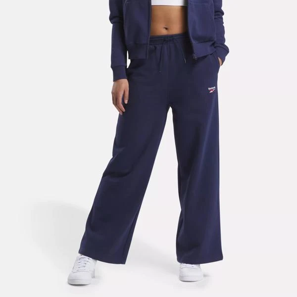 Reebok Reebok Identity Small Logo Fleece Wide Leg Pants 1