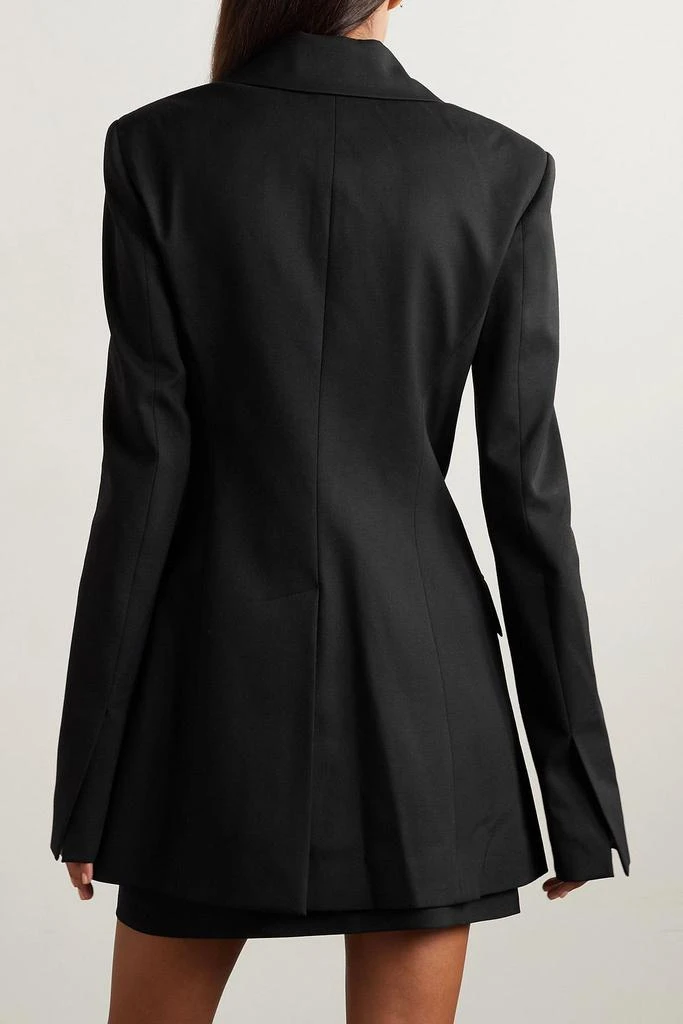 Altuzarra Gardner lace-up grain de poudre wool-blend blazer 3
