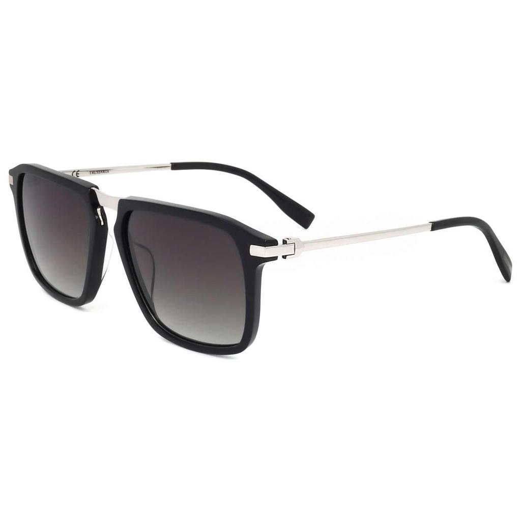 TRUSSARDI Trussardi Men's Black Square Polarized Sunglasses