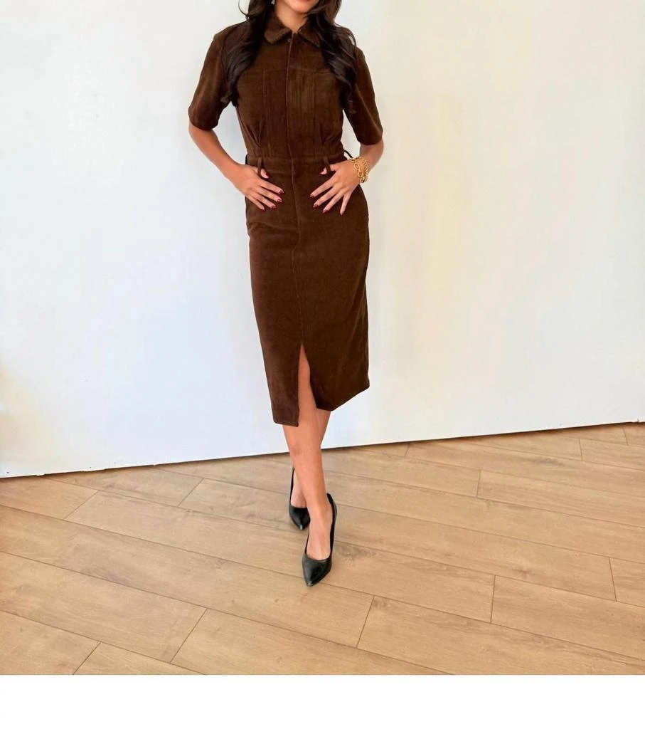 Keepsake Keepsake - Velvet Canyon Cord Dress 4