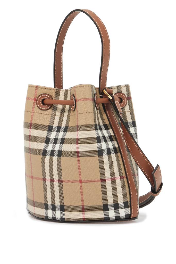 BURBERRY mini bucket bag with tb logo