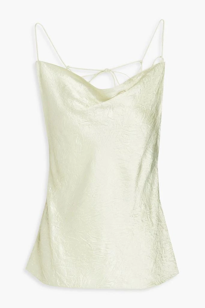 ROKSANDA Nixie draped crinkled-satin camisole 1