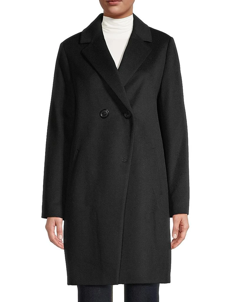 Sam Edelman Wool-Blend Double-Breasted Cutaway Coat 3