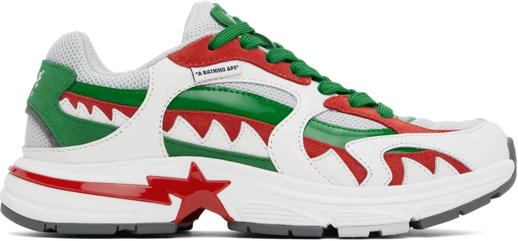 Bape White & Green Shark STA Italy M1 Sneakers 1