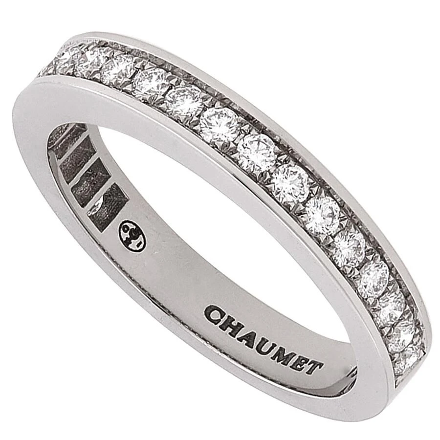 Chaumet Platinum Diamond Pave Josephine Aube Printaniere Wedding Band 1