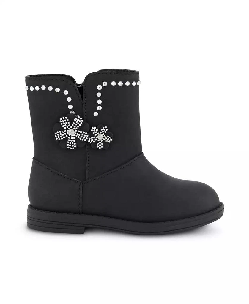 Jessica Simpson Toddler Girls Evie Flower Mid Shaft Boot 4