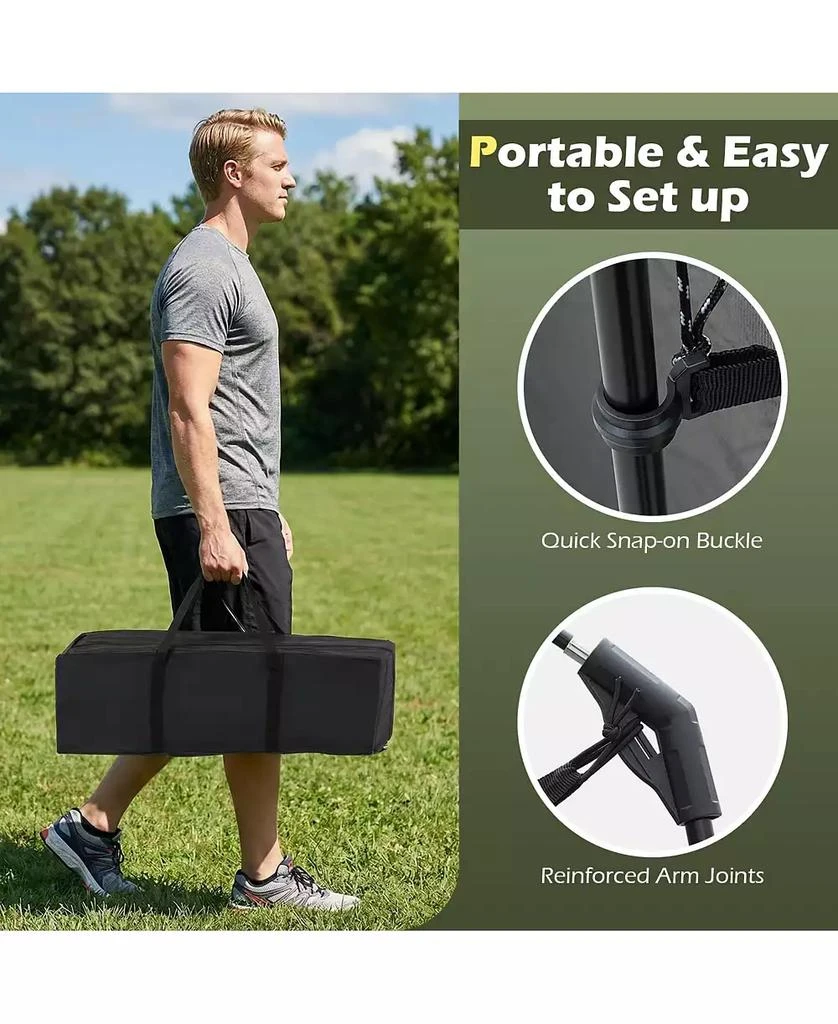 Mecale Netted Canopy Tent for 6-8 People with Zippered Door, Outdoor Screen Shelter 6