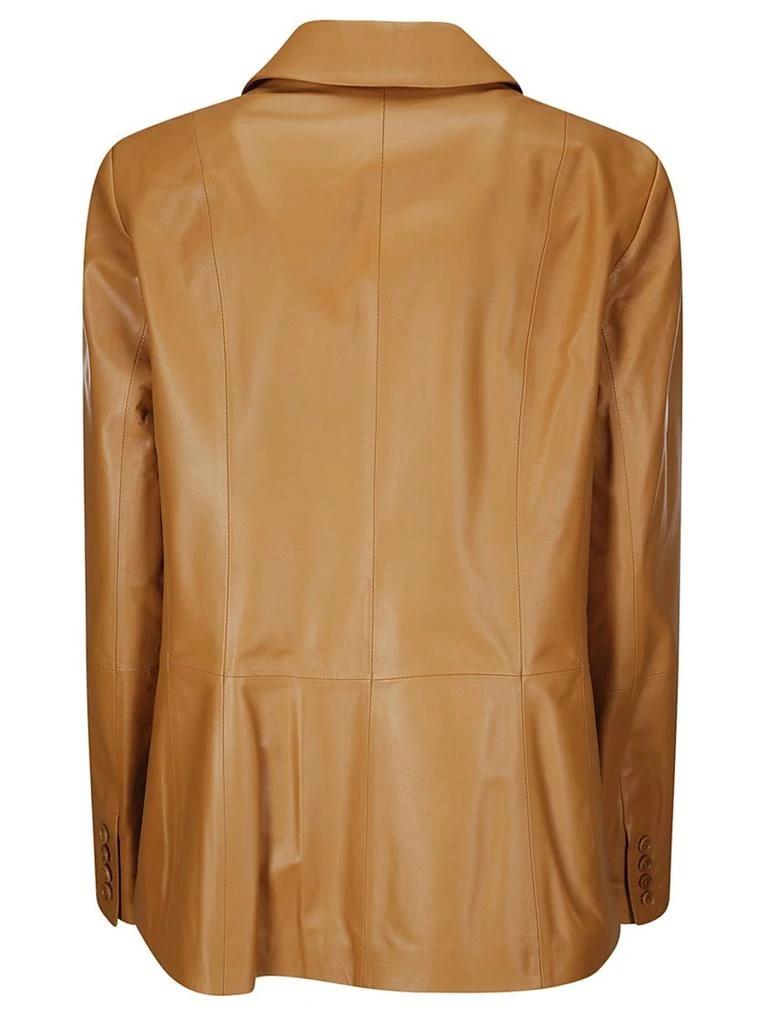 1972 Desa Leather Double-Breasted Blazer 2