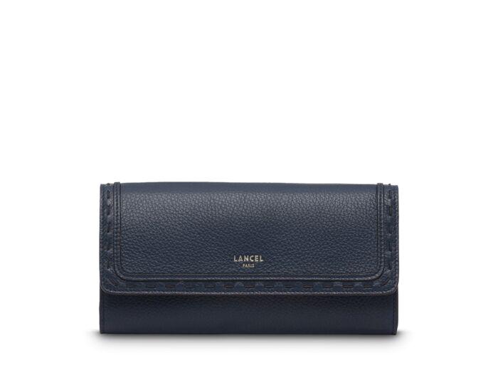 lancel Premier Flirt de Lancel - Portefeuille slim rabat - Grand modèle - Bleu