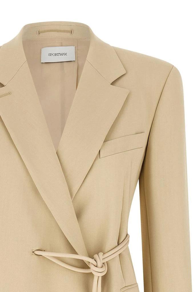 Max Mara Sportmax Glassa Tied Long-Sleeved Blazer 3