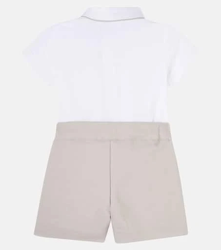 Patachou Baby cotton-blend shirt and shorts set 2