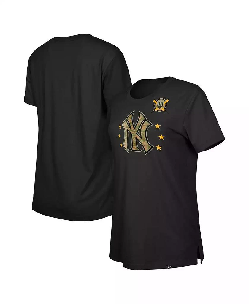 New Era Women's Black New York Yankees Armed Forces Day T-Shirt 1