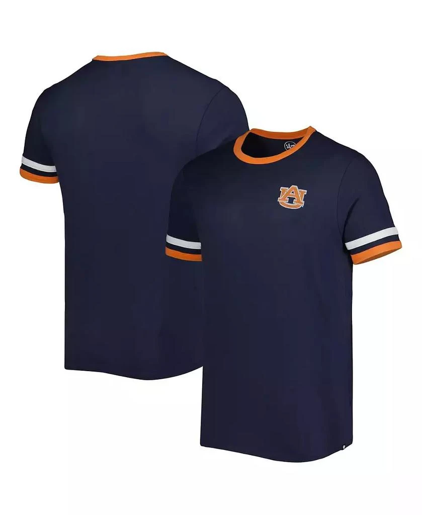 47 Brand Men's '47 Navy Auburn Tigers Otis Ringer T-shirt 1