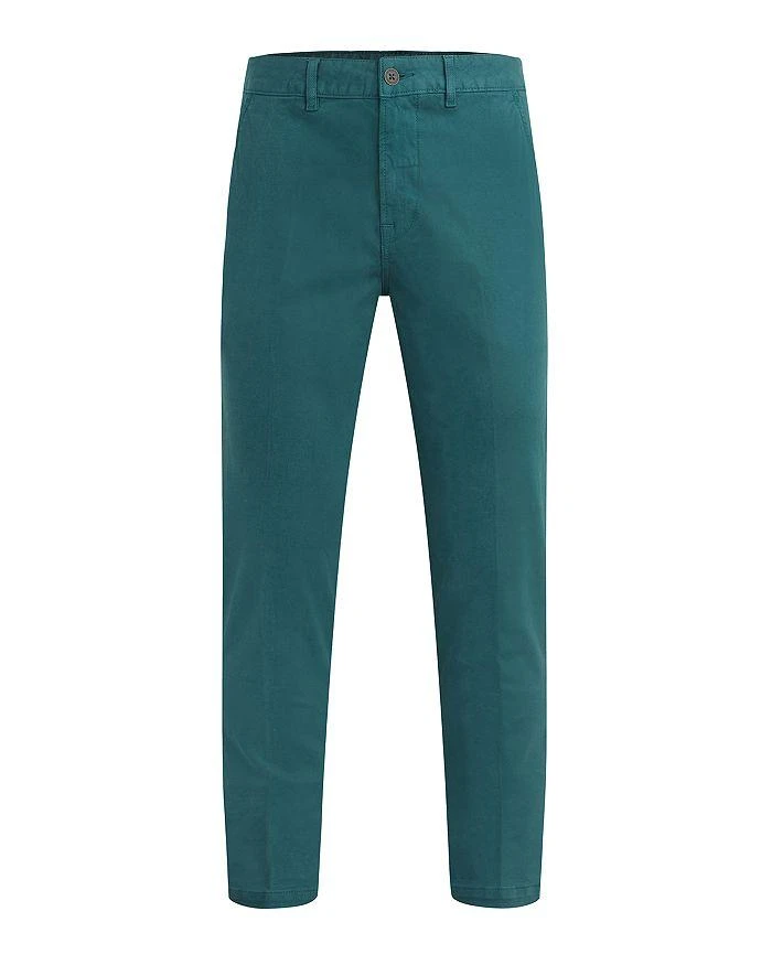 Hudson Classic Slim Straight Fit Chinos in Deep Teal 9