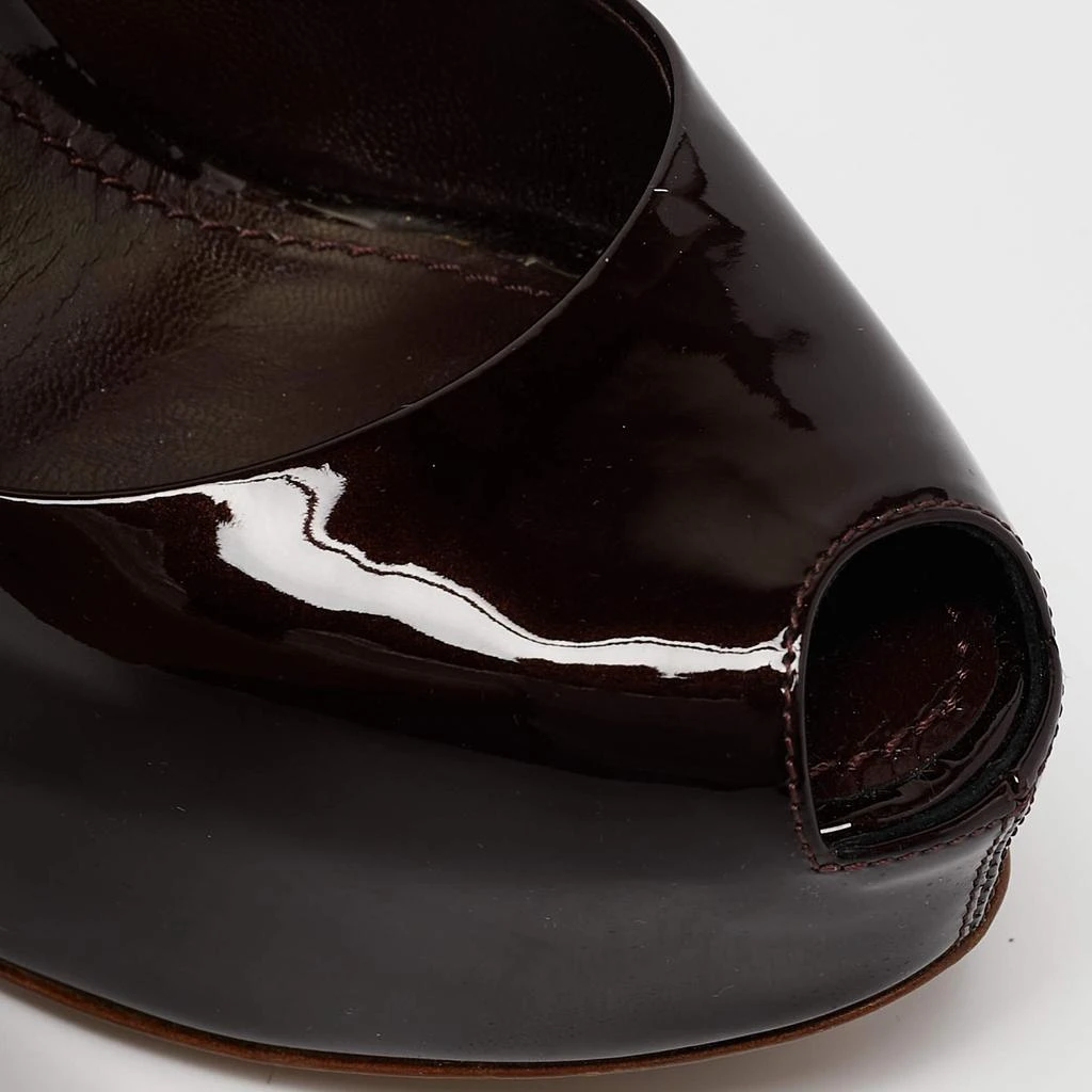 Louis Vuitton Louis Vuitton Burgundy Patent Leather Oh Really! Pumps Size 38 8