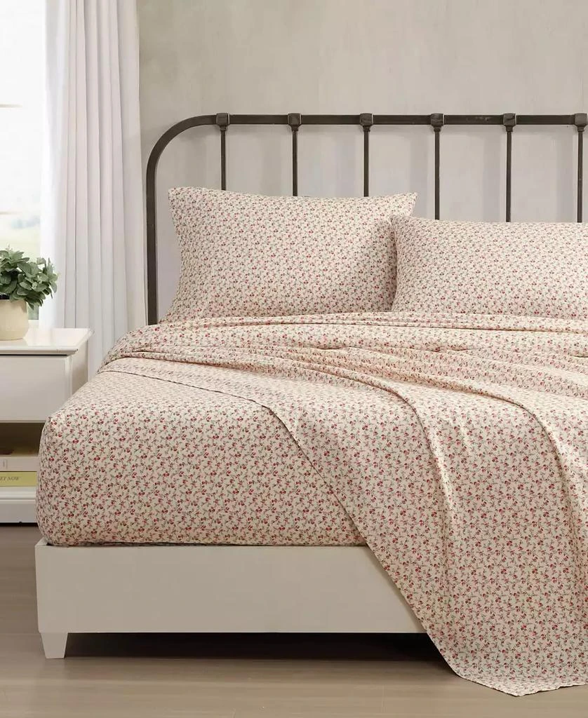 Laura Ashley 200-Thread Cotton 4 -Pc. Sheet Set 3