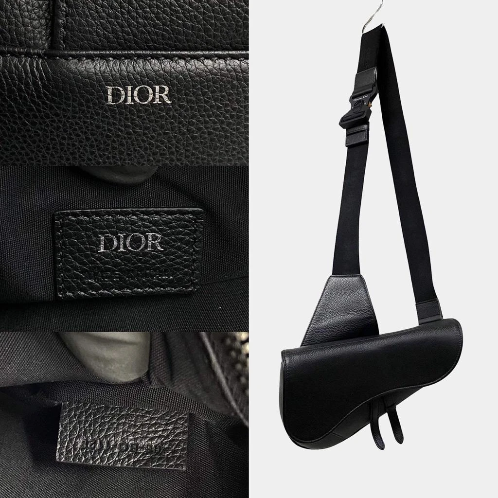 Dior Dior Black Leather Leather Saddle Bag 5