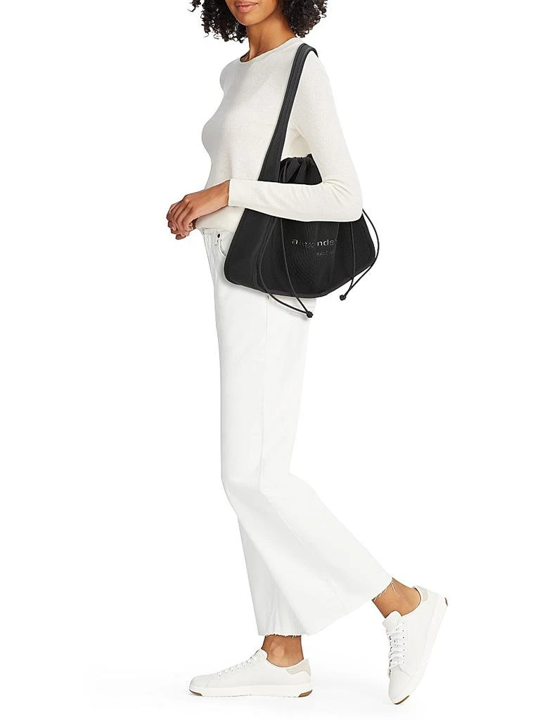 Alexander Wang Large Ryan Rib-Knit Shoulder Bag 2