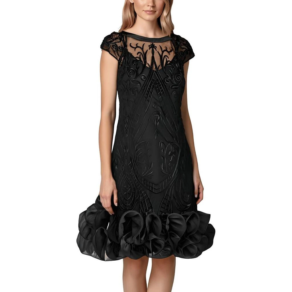 chinese dress ladies Kenza Black Cut Out Floral Lace Maxi Dress main image 0