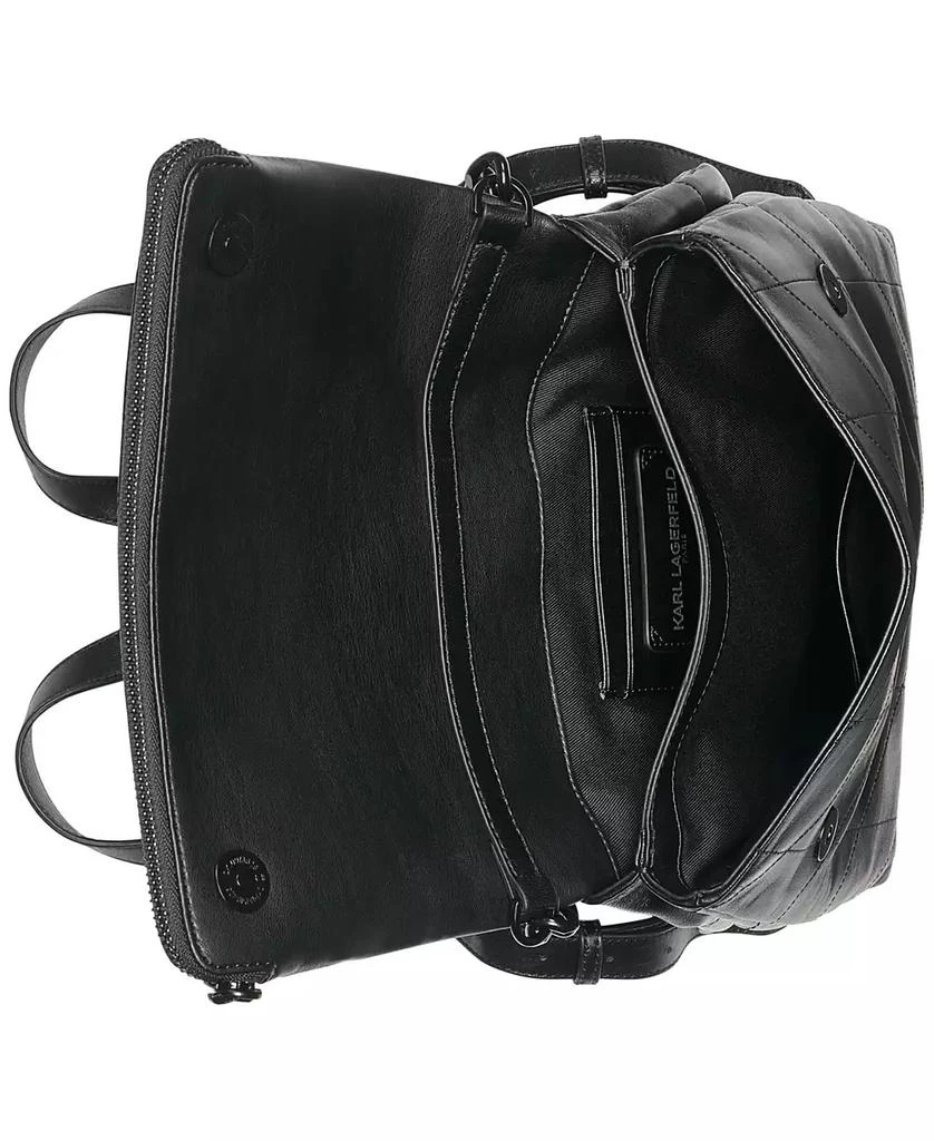 Karl Lagerfeld Paris Lavande Leather Backpack 6