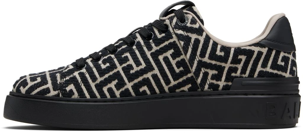 Balmain Black B-Court Monogram Sneakers 3