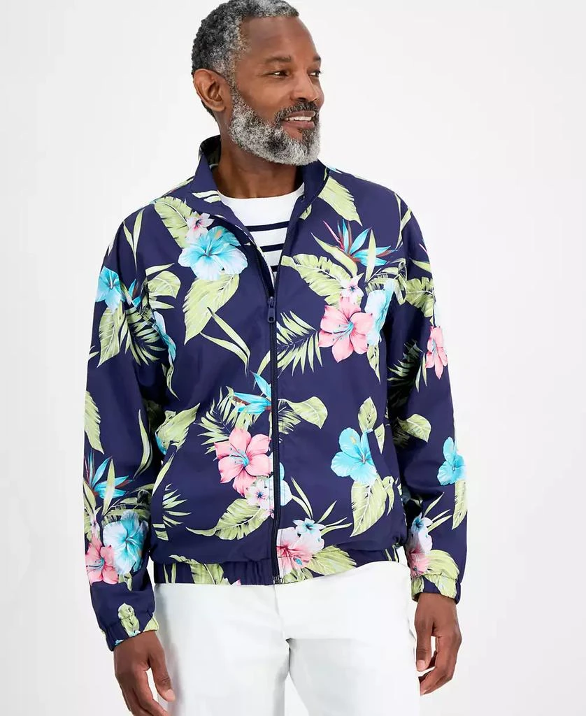 Club Room Men's Hibiscus Floral Lightweight Jacket, Exclusively at Macy's 1