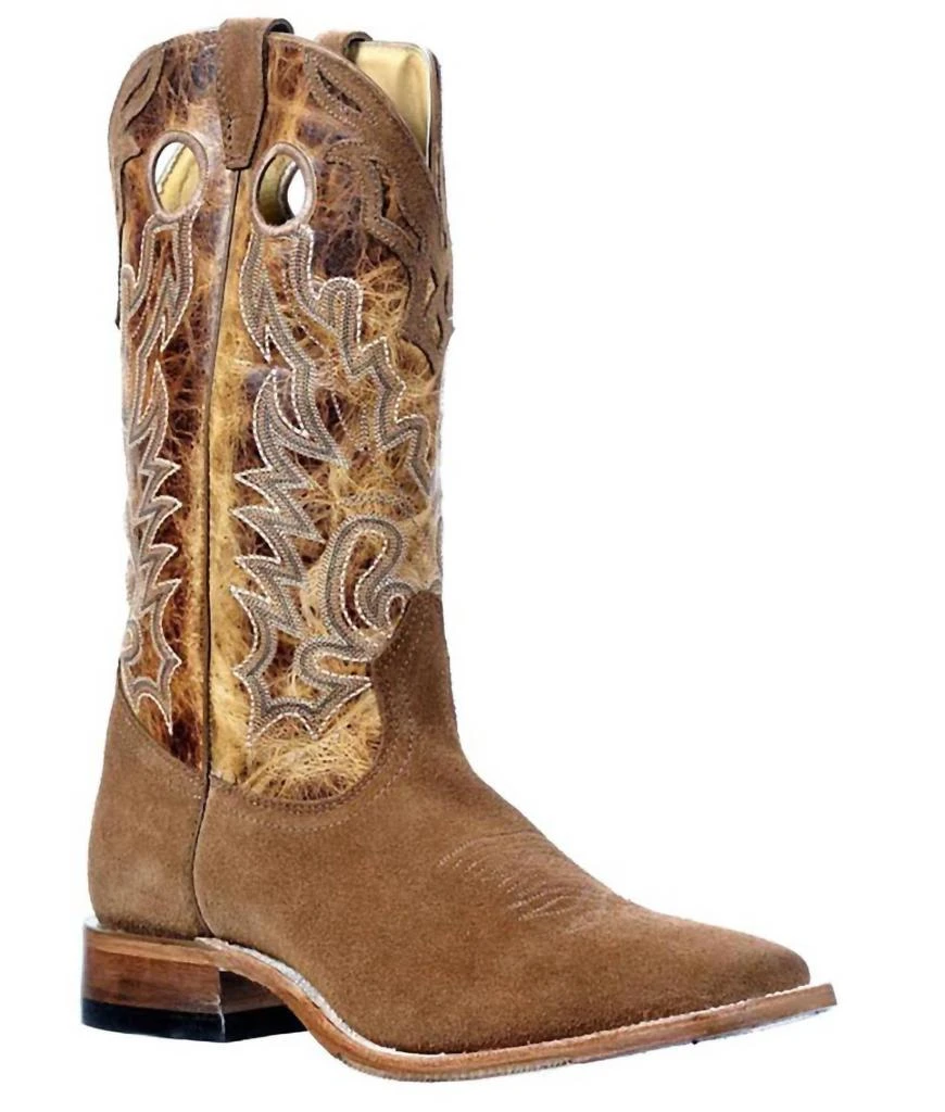 NEW BOULET BOOTS men\'s hybrid sole boot in whisky Boulet Boots Black Shoulder Lone Star Cognac Hybred Sole  main image 4