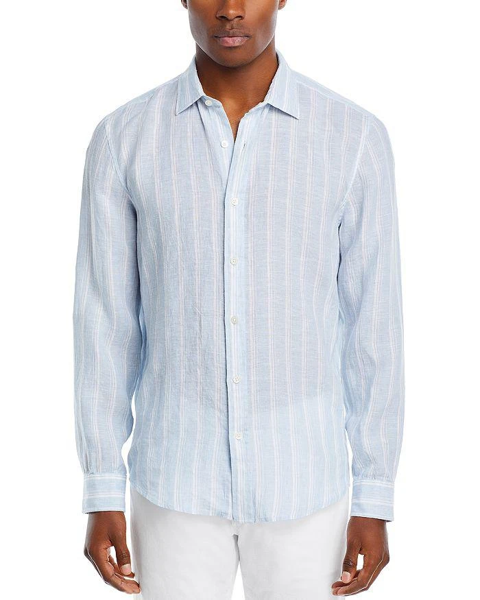 The Men's Store at Bloomingdale's Linen Regular Fit Button Down Shirt - Exclusive 3