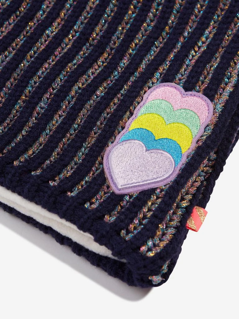 Billieblush Billieblush Girls Hearts Snood in Navy 3