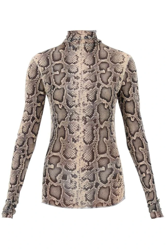 SPORTMAX Proteo mesh top with python print 1