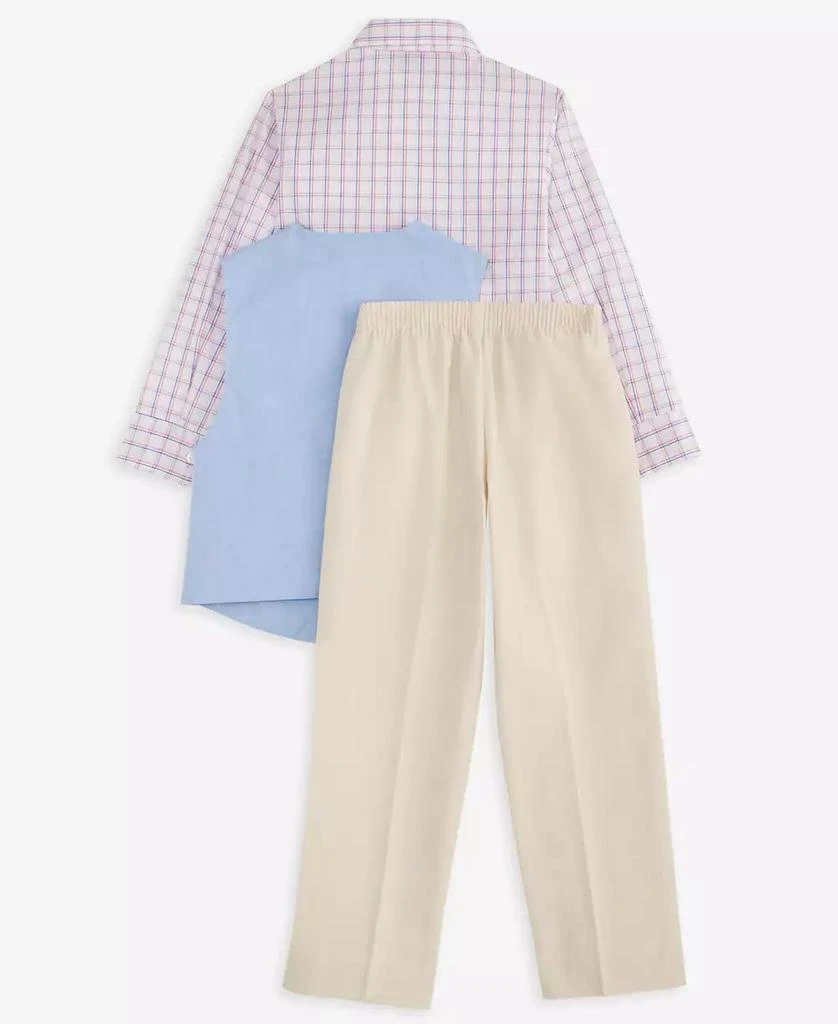 Nautica Toddler & Little Boys Vest, Bow Tie, Plaid Shirt & Pants, 4 Piece Set 5