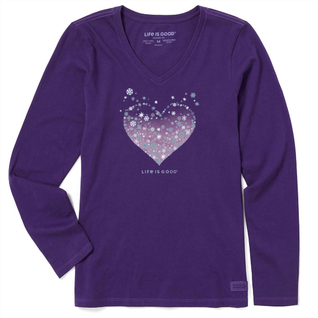 Life is Good Life Is Good - Women's Heart of Snow Long Sleeve Shirt