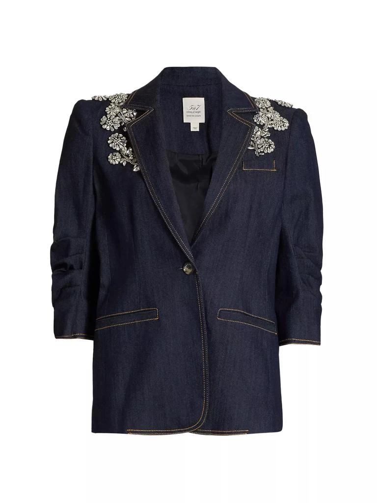 Cinq à Sept Crystal Chrysanthemum Khloe Blazer 1