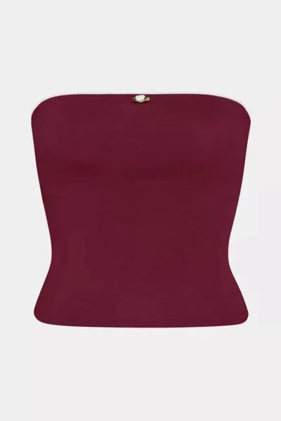 RAT BOI RAT BOI Contour Lace Trim Tube Top 2