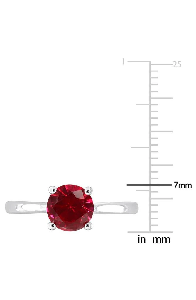 DELMAR Created Ruby Solitaire Ring 6