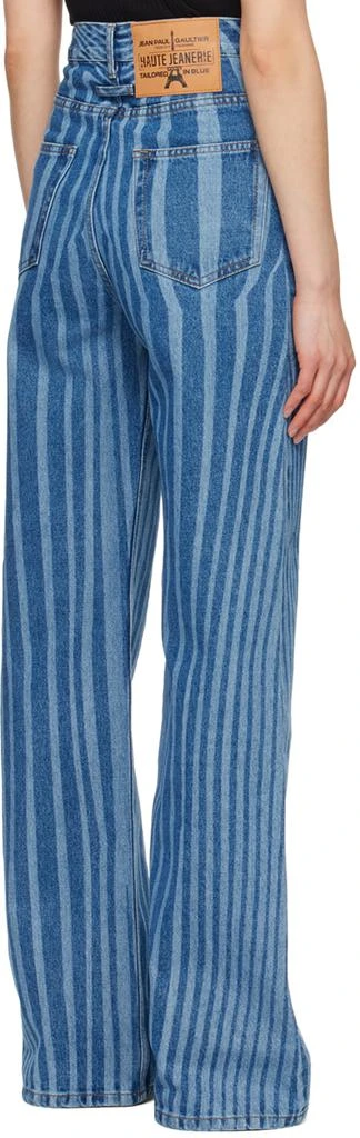 Jean Paul Gaultier Blue Laser Printed Jeans 3